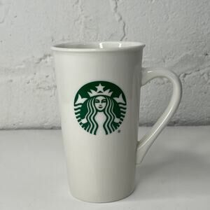 Starbucks Coffee Tall Mermaid Siren Tall White 16 oz Mug